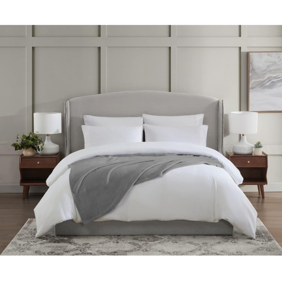 U.S. Polo Assn. Oversized Lightweight Throw Blanket for Bed/Sofa -Grey- - Picture 9 of 10